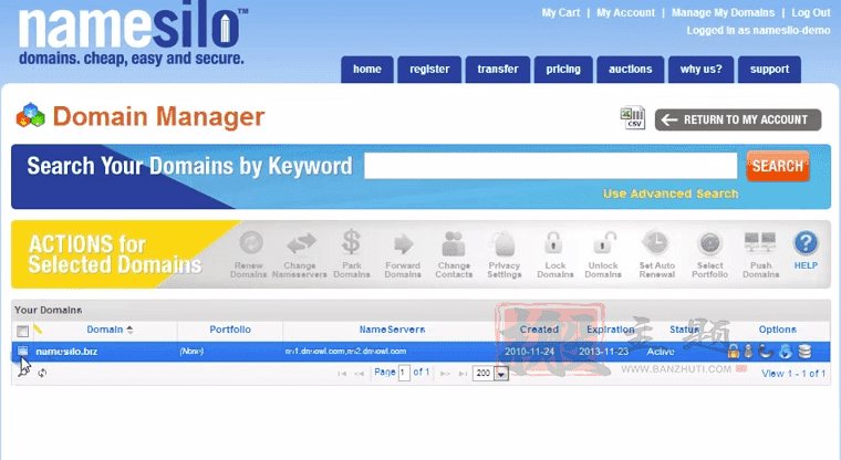 将Domain/GoDaddy/Namecheap/NameSilo域名DNS设置为DNSPod详细图文教程插图7 将Domain/GoDaddy/Namecheap/NameSilo域名DNS设置为DNSPod详细图文教程插图7