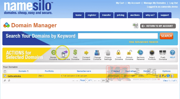 将Domain/GoDaddy/Namecheap/NameSilo域名DNS设置为DNSPod详细图文教程插图8 将Domain/GoDaddy/Namecheap/NameSilo域名DNS设置为DNSPod详细图文教程插图8