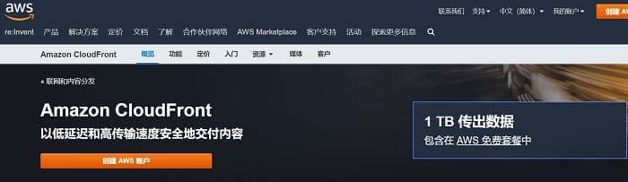 亚马逊免费CDN Amazon CloudFront使用图文教程插图