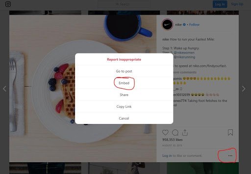在 WordPress 帖子中显示 Instagram 照片