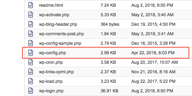 wp配置文件