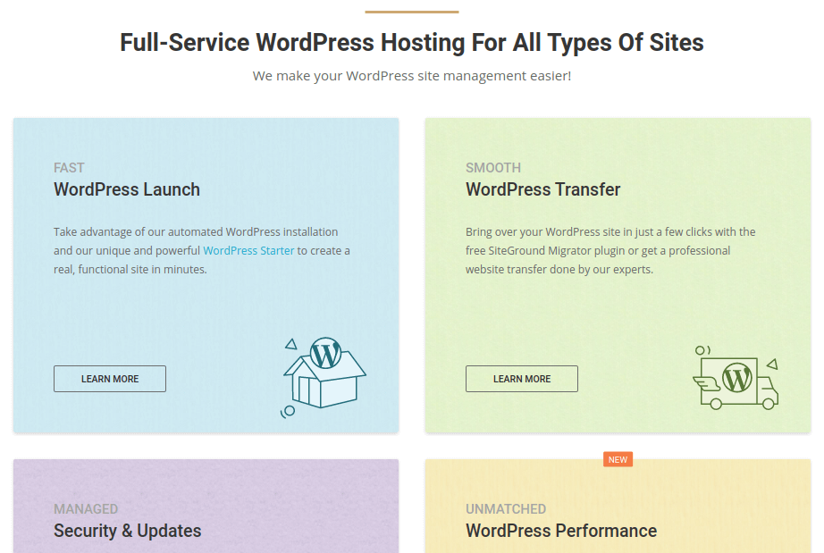 SiteGround - 托管 WordPress 托管
