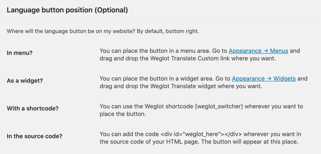 使用 Weglot - Language Switcher CSS 翻译您的 MH 杂志 WordPress 主题