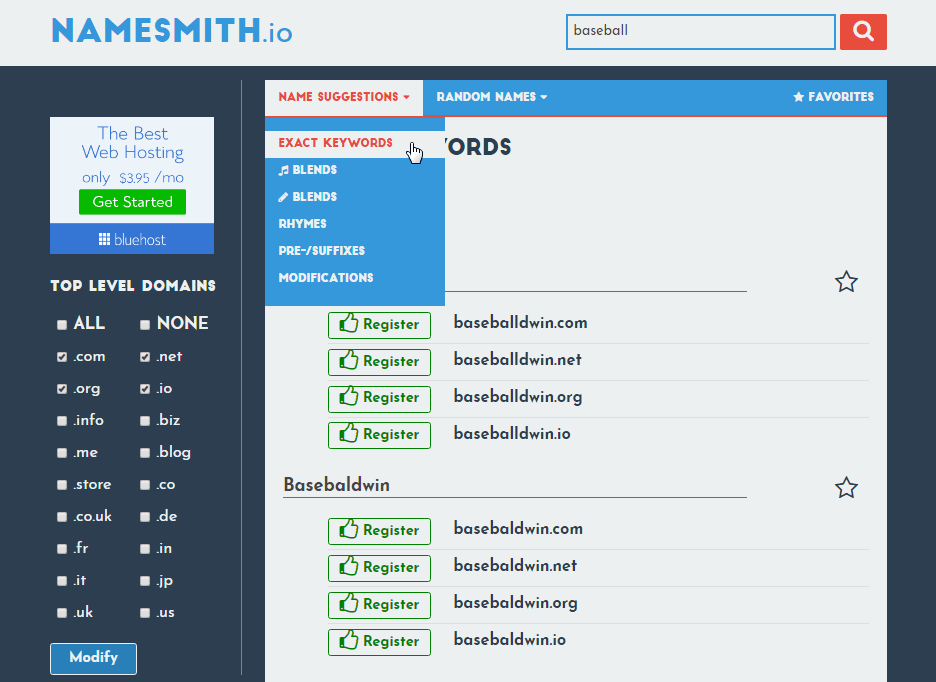 Namesmith结果