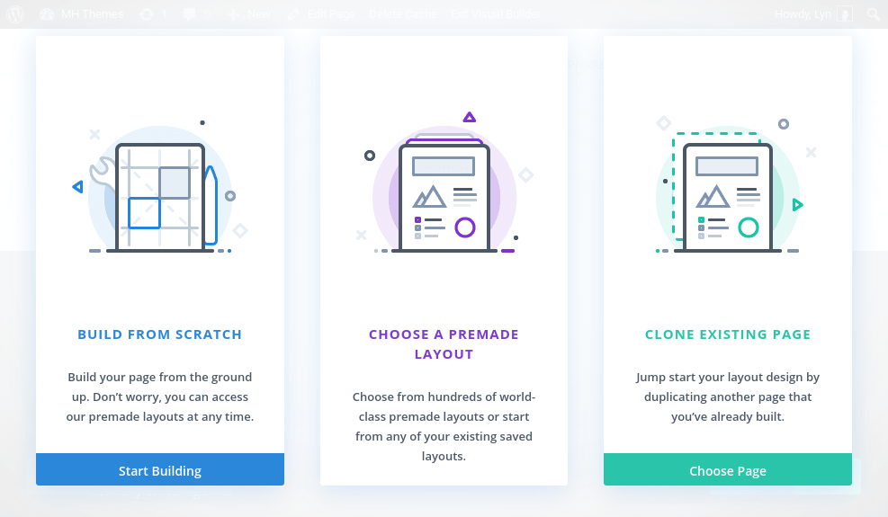Divi Builder - 新页面