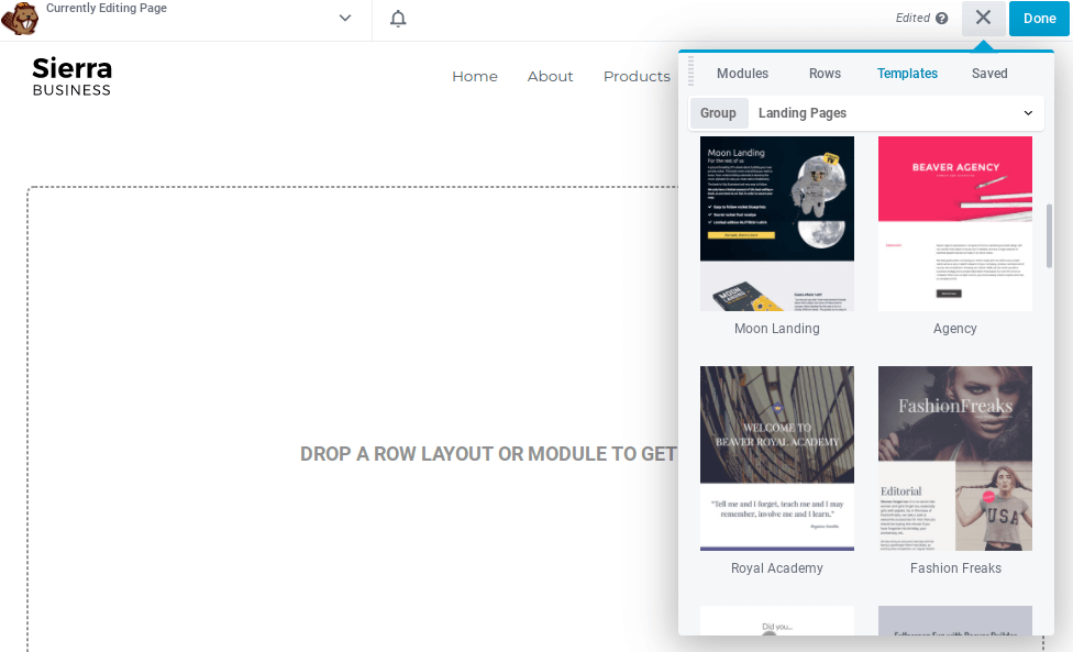 Beaver Builder 登陆页面模板
