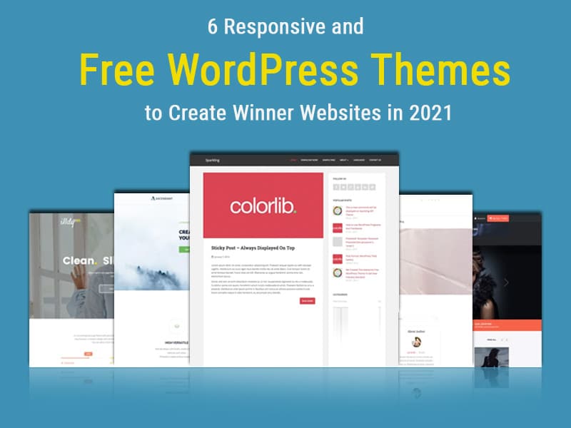 2021 年 6 响应式免费 WordPress 主题创建赢家网站