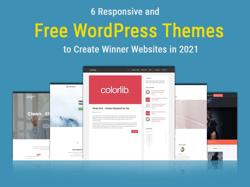 2021 年 6 響應式免費 WordPress 主題創建贏家網站
