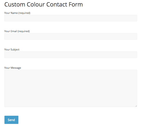 ColorMag 主题中的 Contact Form 7，未应用样式