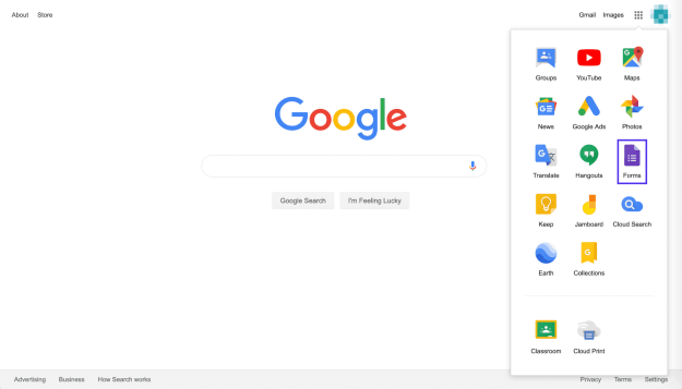 Google 表单图标