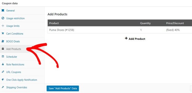 高级优惠券添加产品