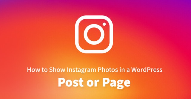 如何在 WordPress 帖子或页面中显示 Instagram 照片