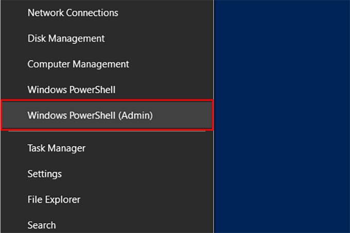 在 Windows 10 上打开 Windows PowerShell 管理员