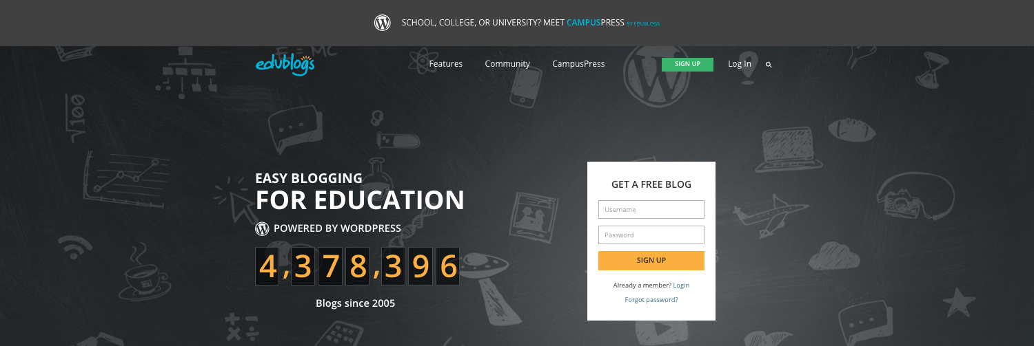 edublogs 主网站