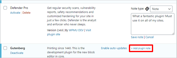 Plugin Notes Plus - 添加注释