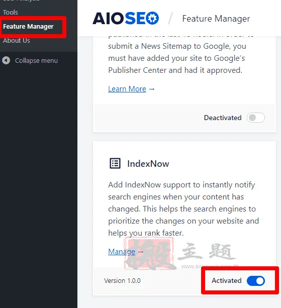 用IndexNow和AIOSEO插件加速WordPress网站SEO收录结果插图