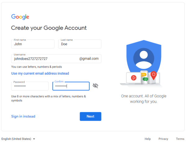 创建一个 Google 帐户，以便您可以手动将 GA 跟踪代码添加到您的网站