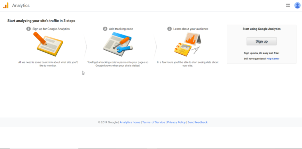 创建 Google 帐户后，您现在可以登录 Google Analytics。 选择您的电子邮件地址并登录。
