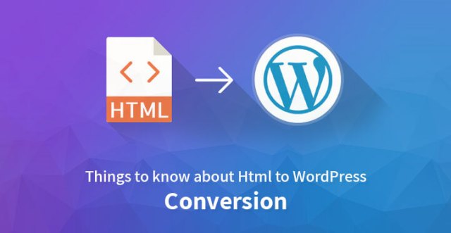 HTML WordPress 转换