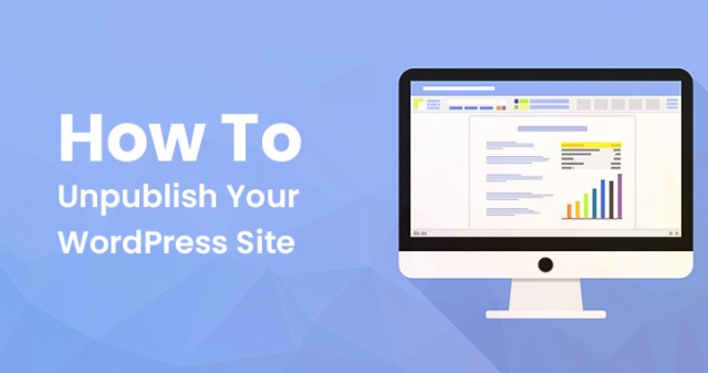 取消发布 WordPress 网站 