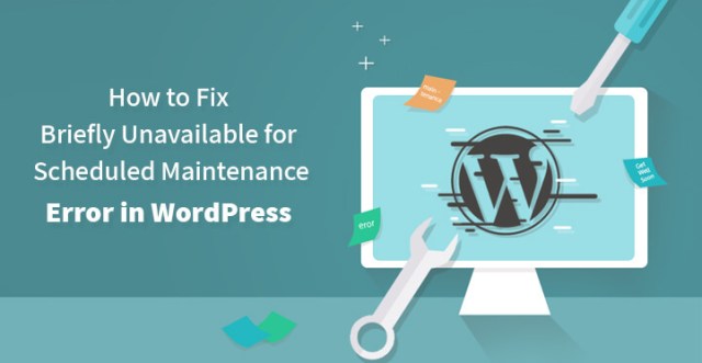 WordPress 中的计划维护错误暂时无法使用