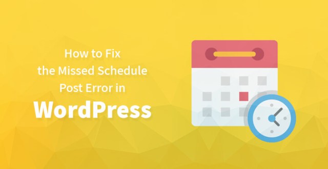 修复 WordPress 中错过的计划发布错误