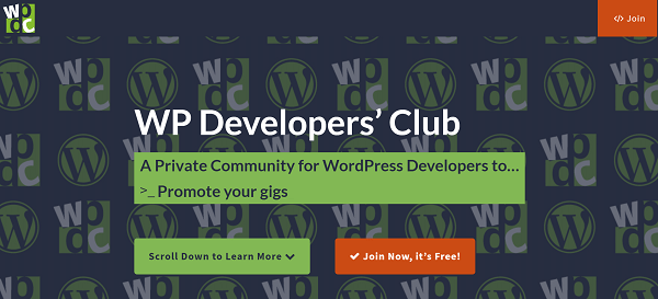 WooCommerce Slack 加入页面的屏幕截图
