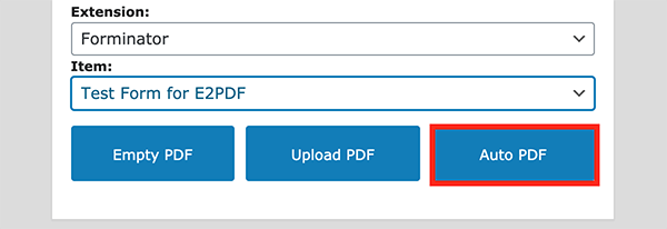 自动 PDF 按钮。