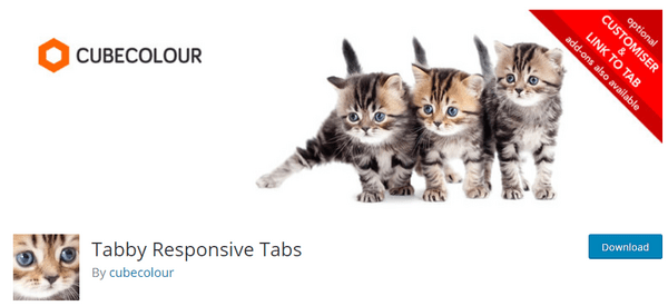 图片来自 WP.org 的 tabby 响应式标签