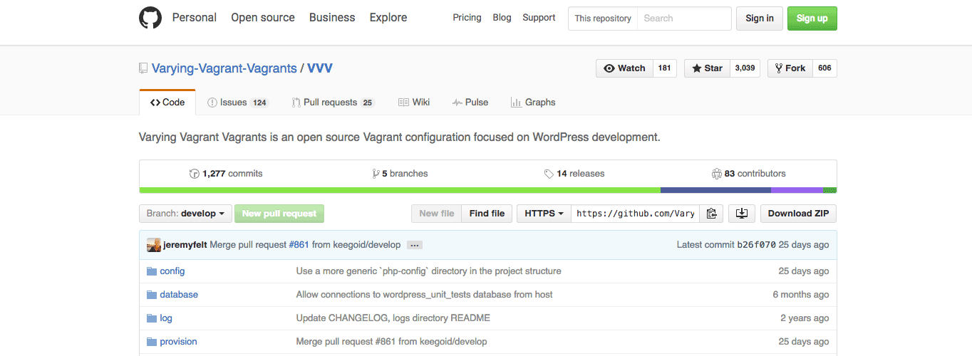 Varying Vagrant Vagrants 是一个专注于 WordPress 开发的开源 Vagrant 配置。