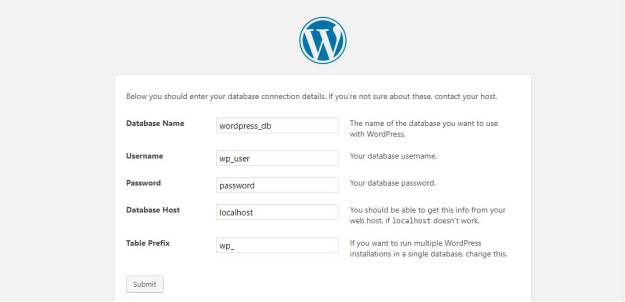wordpress 数据库设置