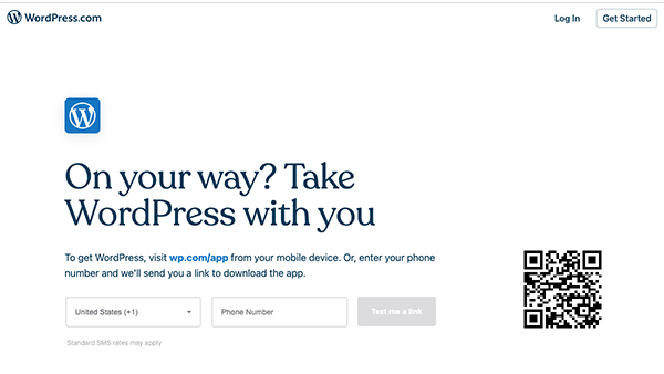 WordPress.com 主页。