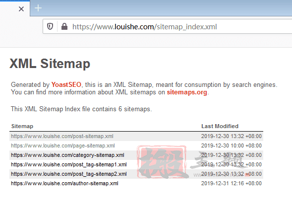 WordPress站点地图报错error on line 1 at column 6的解决办法插图4