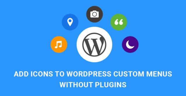 图标 WordPress 自定义菜单
