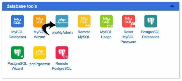 访问 PHPMyAdmin