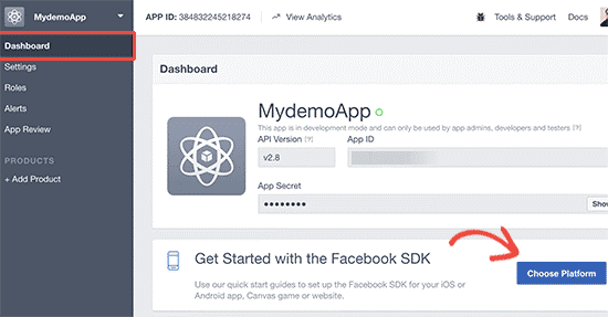 FB SDK 应用程序