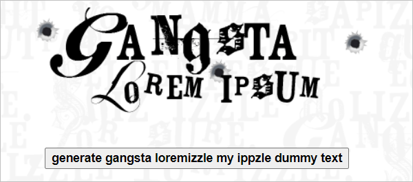 黑帮Lorem Ipsum