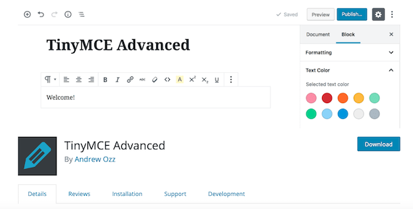 了解适用于 WordPress 的 Tiny MCE 插件