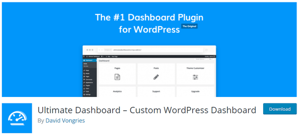 wordpress.org 的终极仪表板屏幕截图