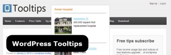 WordPress 工具提示