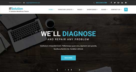 它解决方案 Wordpress 主题