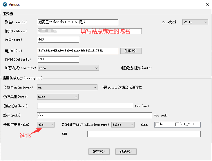 《Linux宝塔面板 + Nginx服务环境下，v2ray配置双模式（Websocket 或 Websocket + TLS）》