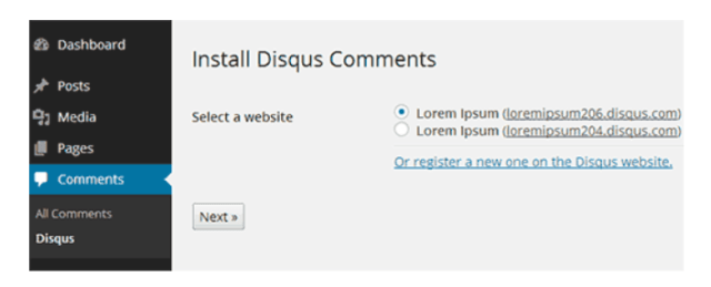 登录您的 Disqus 评论系统 ID
