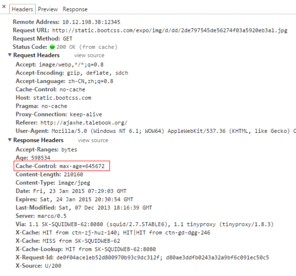 CDN缓存加速的各种专业名词Headers头部信息详细介绍插图4