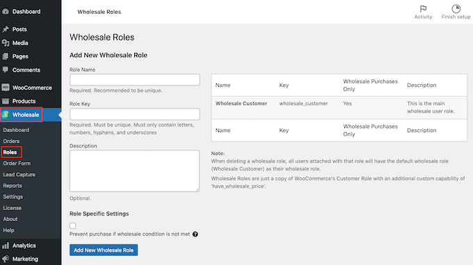 在WordPress 中添加更多批发角色