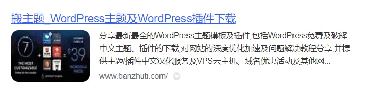 让WordPress网站文章在搜索引擎结果中显示图片SEO教程插图
