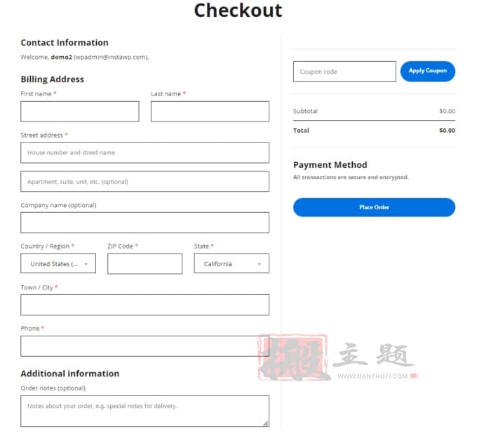 WooCommerce默认结账像Shopify结账页面设置图文教程插图13