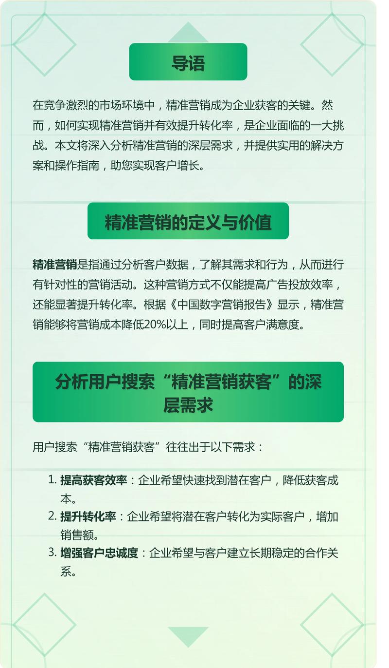 如何通过价值性营销网络推广，获得精准客户和转化率提升？