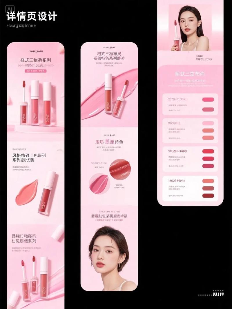 如何打造既大气又实用的化妆品网站，提升购物体验？