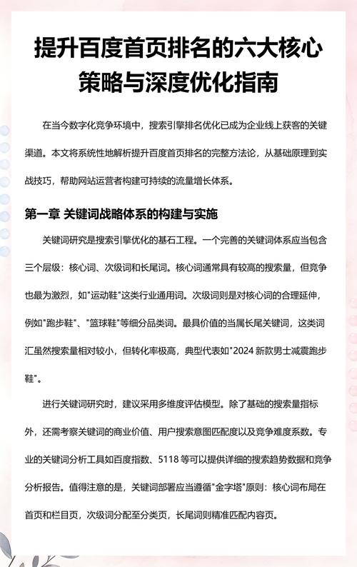 如何通过提升百度自然排名，快速获得更多精准流量？